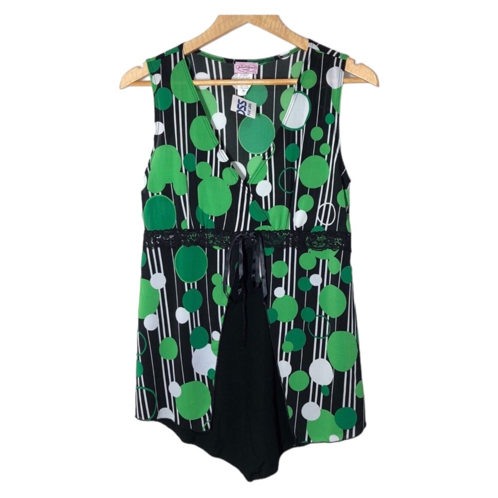New Julies Closet Maternity Tank Top Size Womens M Striped Polka Dot